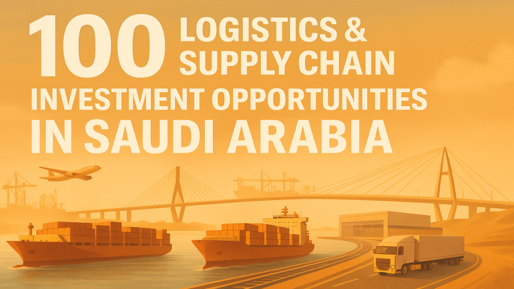 100 Logistics & Supply Chain Investment Opportunities in Saudi Arabia