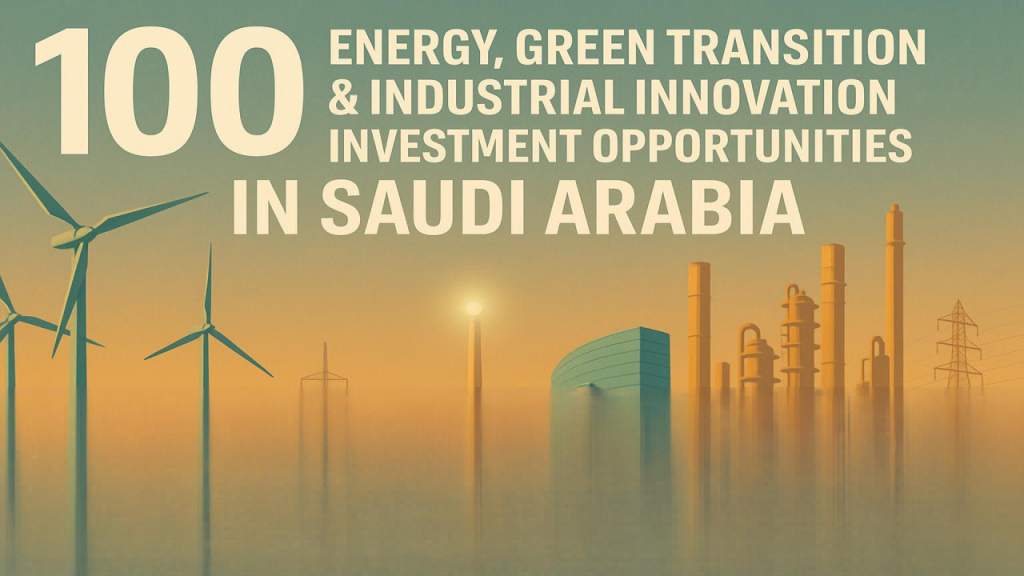100 Energy, Green Transition & Industrial Innovation Investment Opportunities in Saudi Arabia