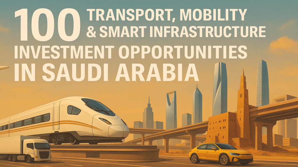 100 Transport, Mobility & Smart Infrastructure Investment Opportunities in Saudi Arabia
