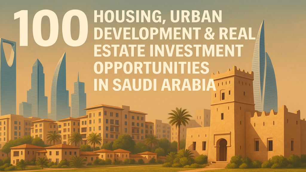 100 Housing, Urban Development & Real Estate Investment Opportunities in Saudi Arabia