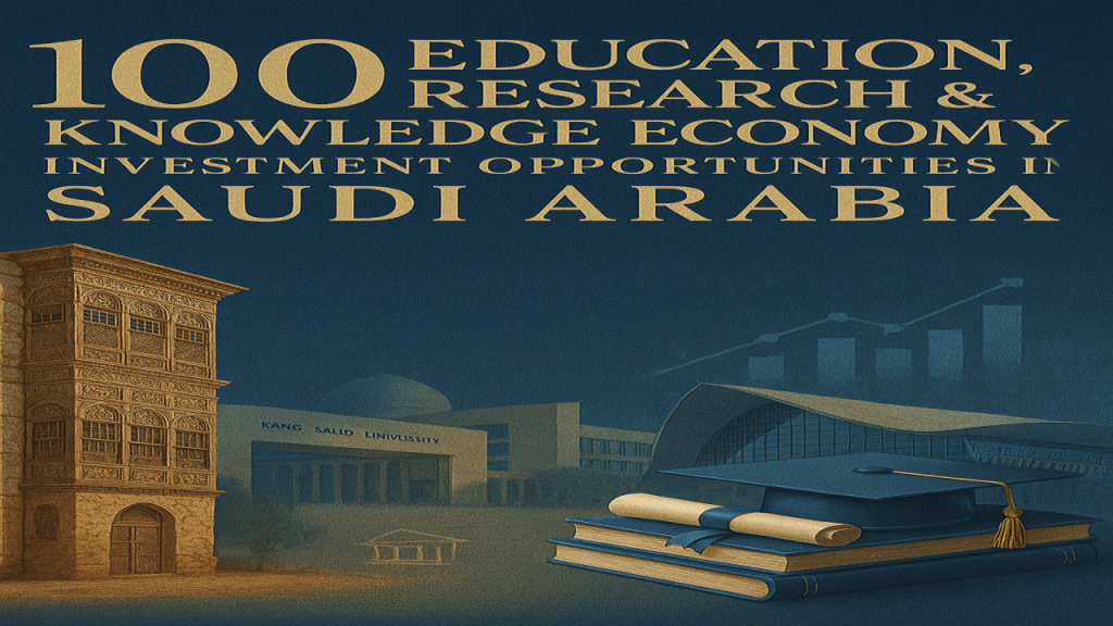 100 Education, Research & Knowledge Economy Investment Opportunities in Saudi Arabia