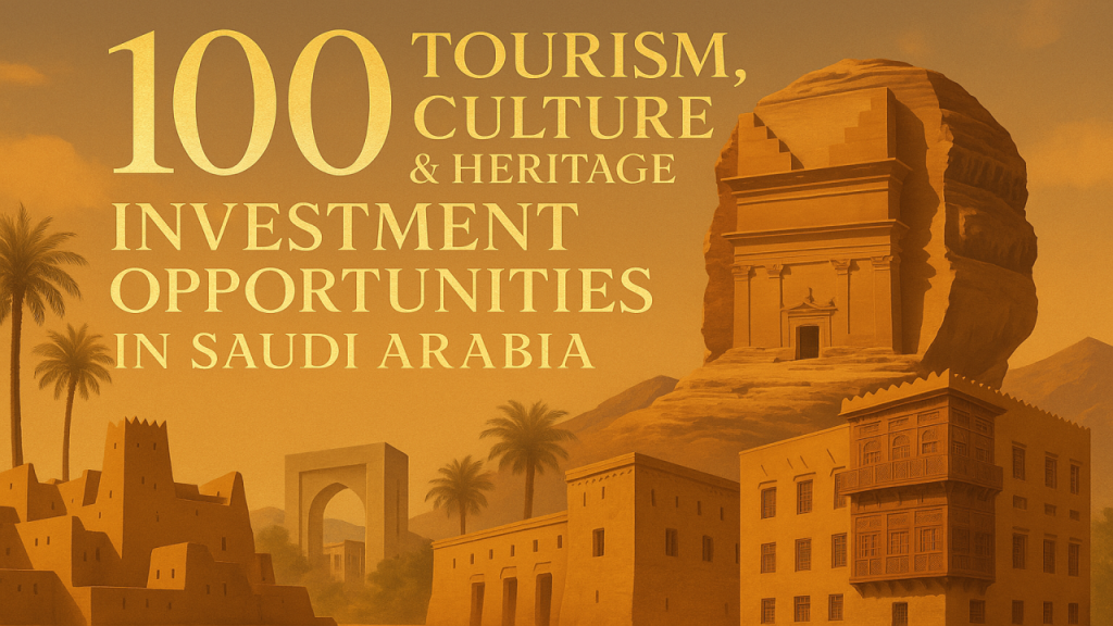 100 Tourism, Culture & Heritage Investment Opportunities in Saudi Arabia