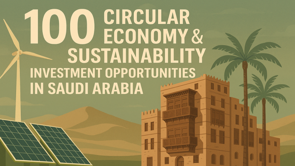 100 Circular Economy & Sustainability Investment Opportunities in Saudi Arabia