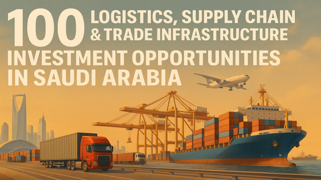 100 Logistics, Supply Chain & Trade Infrastructure Investment Opportunities in Saudi Arabia