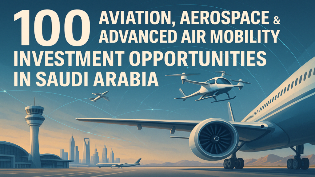 100 Aviation, Aerospace & Advanced Air Mobility Investment Opportunities in Saudi Arabia