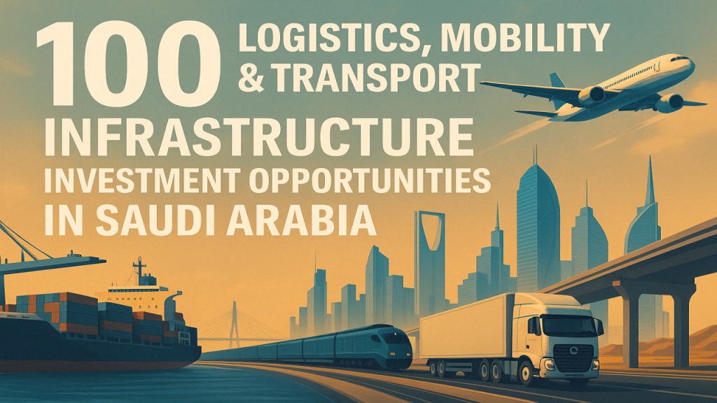 100 Logistics, Mobility & Transport Infrastructure Investment Opportunities in Saudi Arabia