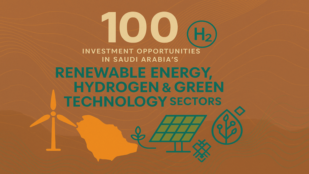 100 Investment Opportunities in Saudi Arabia’s Renewable Energy, Hydrogen & Green Technology Sectors